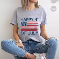 Women's T-shirt Short Sleeve T-Shirts Simple Style Letter American Flag main image 6