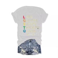 Women's T-shirt Short Sleeve T-Shirts Printing Streetwear Letter main image 2