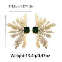 1 Pair Fairy Style Casual Korean Style Sector Flower Butterfly Plating Inlay 304 Stainless Steel Artificial Gemstones Artificial Pearls Gold Plated Ear Studs sku image 2