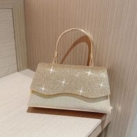 Women's Small Polyester Solid Color Elegant Vintage Style Rhinestone Flip Cover Evening Bag main image 3