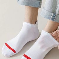 Men's Classic Style Geometric Eye Polyester Cotton Polyester Printing Painted Knitted Ankle Socks A Pair main image 9
