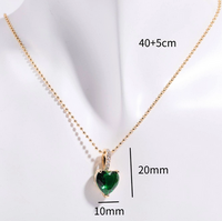 Copper Elegant Lady Inlay Geometric Artificial Pearls Zircon Pendant Necklace main image 2