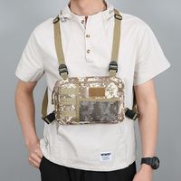 Unisex Camouflage Oxford Cloth Sewing Thread Zipper Fanny Pack main image video