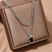 Wholesale Jewelry Simple Style Classic Style Square Alloy Chain Hollow Out sku image 1