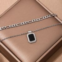 Wholesale Jewelry Simple Style Classic Style Square Alloy Chain Hollow Out main image 3
