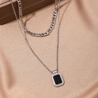 Wholesale Jewelry Simple Style Classic Style Square Alloy Chain Hollow Out main image 4