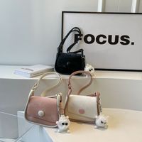 Women's Small Pu Leather Solid Color Classic Style Flip Cover Crossbody Bag main image video