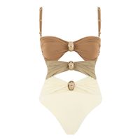 Women's Simple Style Solid Color 2 Pieces One Pieces Swimwear main image 4