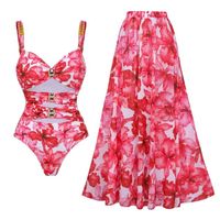 Mujeres Sexy Floral Ditsy 2 Piezas Una Pieza Traje De Baño main image 6