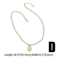 Simple Style Cross Star Beaded Copper Plating 18K Gold Plated Unisex Pendant Necklace sku image 4