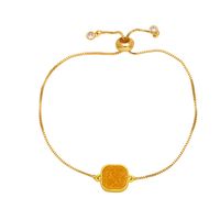 Copper 18K Gold Plated Simple Style Plating Geometric Bracelets main image 8
