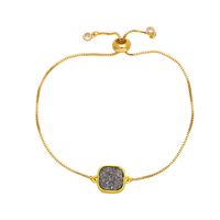 Copper 18K Gold Plated Simple Style Plating Geometric Bracelets sku image 7