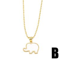 Simple Style Elephant Shell Copper Plating 18K Gold Plated Women's Pendant Necklace main image 4