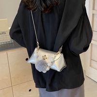 Women's Medium Pu Leather Solid Color Classic Style Streetwear Flip Cover Crossbody Bag sku image 3