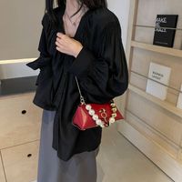 Women's Medium Pu Leather Solid Color Basic Classic Style Flip Cover Handbag sku image 3