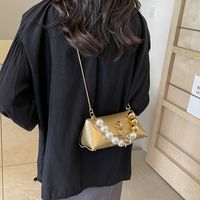 Women's Medium Pu Leather Solid Color Basic Classic Style Flip Cover Handbag sku image 4