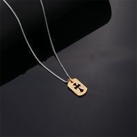 Wholesale Hip-Hop Luxurious Rock Cross 304 Stainless Steel Copper Plating K Gold Plated Pendant Necklace main image 5