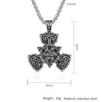 IG Style Retro Knot 304 Stainless Steel 18K Gold Plated Unisex Pendant Necklace main image 2
