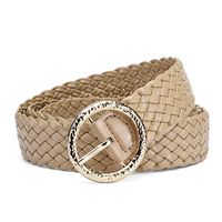 Vacation Solid Color Pu Leather Alloy Women's Woven Belts sku image 3