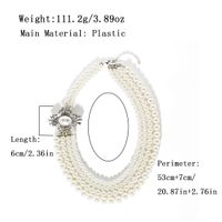 Wholesale Jewelry Elegant Round Plastic Beaded Layered Necklaces main image 3