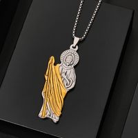 Gothic Hip-Hop Punk Human Titanium Steel Plating Gold Plated Silver Plated Women's Pendant Necklace main image 5