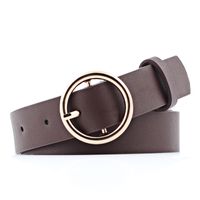 Fashion Woman Imitation Leather Pin Buckle Belt Strap For Jeans Multicolor Nhpo134263 sku image 22