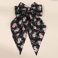 Women's Beach Sweet Simple Style Ditsy Floral Fruit Heart Shape Alloy Cloth Printing Hair Clip sku image 1