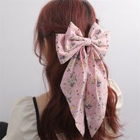 Women's Beach Sweet Simple Style Ditsy Floral Fruit Heart Shape Alloy Cloth Printing Hair Clip main image 7
