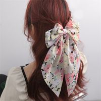 Women's Beach Sweet Simple Style Ditsy Floral Fruit Heart Shape Alloy Cloth Printing Hair Clip main image 1