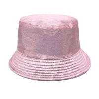 Unisex Hip-Hop Exaggerated Gradient Color Solid Color Fish Scales Printing And Dyeing Handmade Wide Eaves Bucket Hat sku image 4