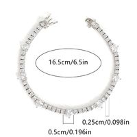 De Gros Élégant À La Française Forme De Cœur Le Cuivre Incruster Plaqué Or Zircon Bracelets sku image 3