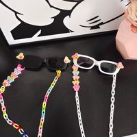 Cute Vacation Color Block Pc Resin Square Full Frame Kids Sunglasses main image 2