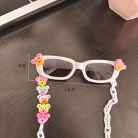 Cute Vacation Color Block Pc Resin Square Full Frame Kids Sunglasses main image 8