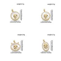 Simple Style Geometric Rose 18K Gold Plated Shell Zircon Copper Wholesale Jewelry Accessories main image 2