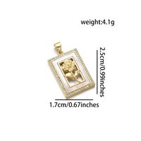 Simple Style Geometric Rose 18K Gold Plated Shell Zircon Copper Wholesale Jewelry Accessories sku image 8