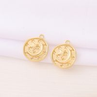 Romantic Simple Style Classic Style Round Star Moon 18K Gold Plated Copper Wholesale Jewelry Accessories main image 5