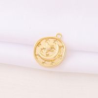 Romantic Simple Style Classic Style Round Star Moon 18K Gold Plated Copper Wholesale Jewelry Accessories main image 4