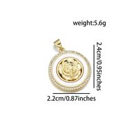 Simple Style Heart Shape Rose Rhombus Zircon Copper Wholesale Jewelry Accessories sku image 3