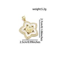 Simple Style Heart Shape Rose Rhombus Zircon Copper Wholesale Jewelry Accessories sku image 8
