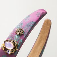 Women's Vacation Modern Style Classic Style Flower Alloy Cloth Glass Inlay Glass Hair Band main image 3