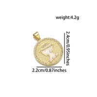 IG Style Simple Style Human 18K Gold Plated Pearl Zircon Copper Wholesale Jewelry Accessories sku image 6