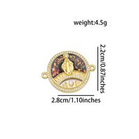 IG Style Simple Style Round Virgin Mary 18K Gold Plated Pearl Zircon Copper Wholesale Jewelry Accessories sku image 6