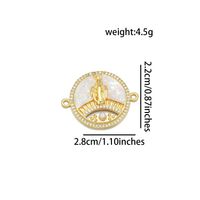 IG Style Simple Style Round Virgin Mary 18K Gold Plated Pearl Zircon Copper Wholesale Jewelry Accessories sku image 7