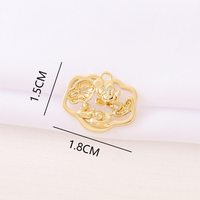 Elegant Classic Style Flower 18K Gold Plated Copper Wholesale Jewelry Accessories main image 2