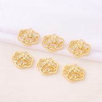 Elegant Classic Style Flower 18K Gold Plated Copper Wholesale Jewelry Accessories main image 6