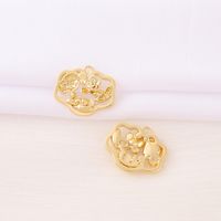 Elegant Classic Style Flower 18K Gold Plated Copper Wholesale Jewelry Accessories main image 5