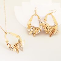 Elegant Simple Style Butterfly Iron Gold Plated Women's Jewelry Set main image 3