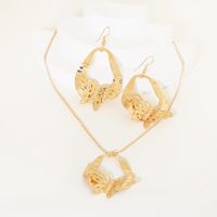 Elegant Simple Style Butterfly Iron Gold Plated Women's Jewelry Set main image 4