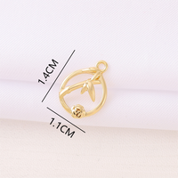 Modern Style Simple Style Classic Style Oval Flower 18K Gold Plated Copper Wholesale Jewelry Accessories main image 2