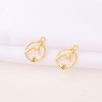 Modern Style Simple Style Classic Style Oval Flower 18K Gold Plated Copper Wholesale Jewelry Accessories main image 5